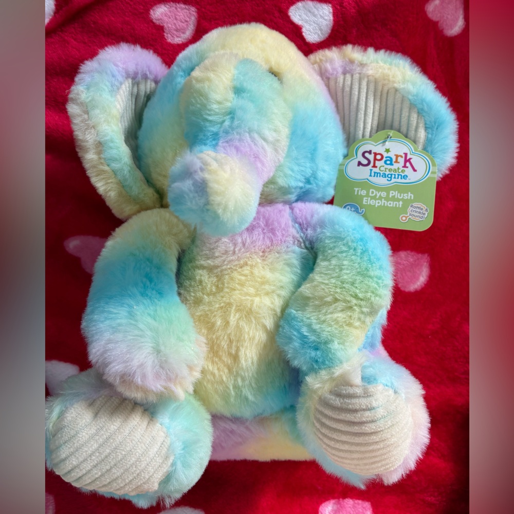 Tie Dye Plush Elephant